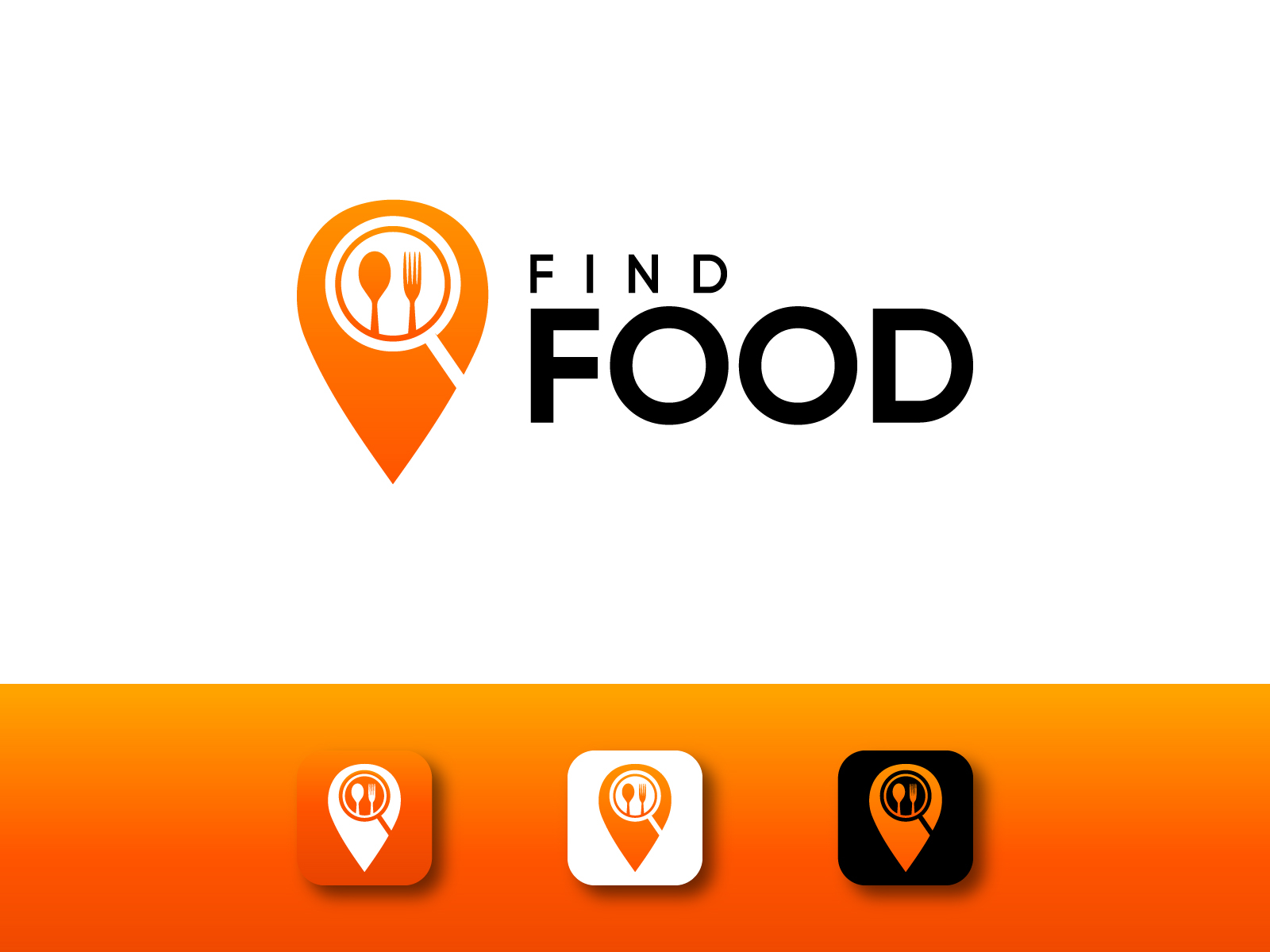 Find Food Online Food Company Logo By Hossain Mahmud On Dribbble