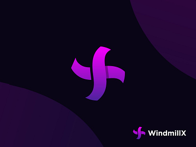 Modern WindmillX Logo abstract abstract logo app icon design graphic design icon logo logo design logo trend modern logo modern minimalist logo vector