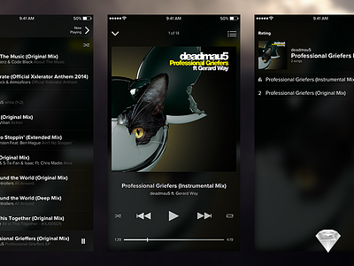 iOS Music app (.sketch attached) [Freebie] freebie ios jailbreak music player sketch