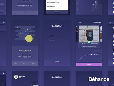 Prediction - Project summary [behance] analytics analyze graph insidebakers intro ios login onboarding prediction socialbakers table