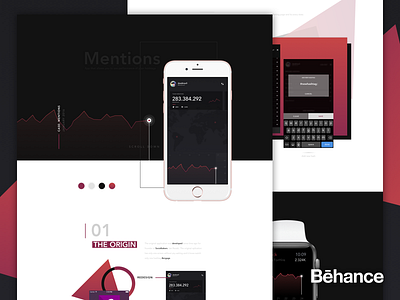 Mentions - Project summary [behance] behance case hashtags insidebakers ios mobile socialbakers study track