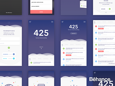 Notifications - Project summary [behance]