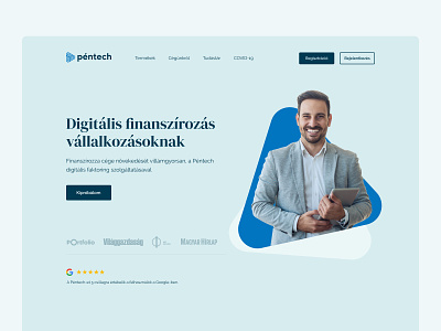 Pentech ReDesign finance finance app fintech hero pentech ui webdesign