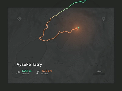 Dailyui020 - Location Tracker 020 dailyui gps hike location map tracker ui