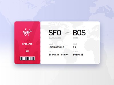 Dailyui024 - Boardingpass