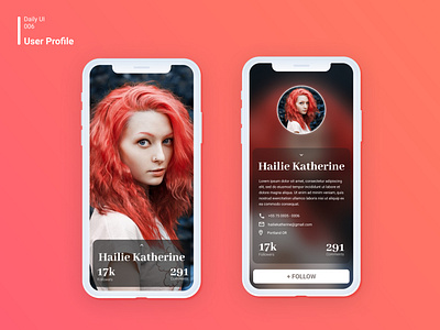 Daily UI 006 User Profile