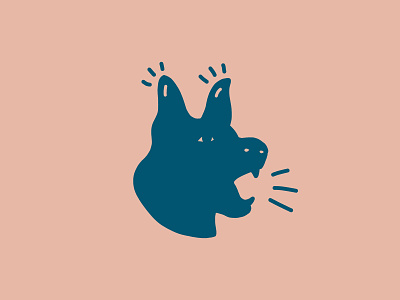 Personal Branding bark blue branding dog drawing icon illustration logo simple woof