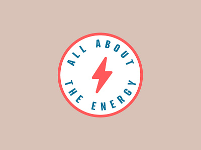 Embroidered Patch Idea badge bolt clean design energy illustration logo patch simple