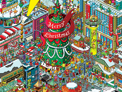 Where is Santa? illustration for Washington Post