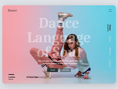 Dance Landing Page