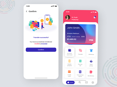 Online Banking App Concept app design