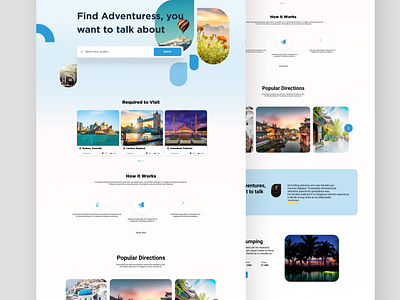 Travelling Landing Page