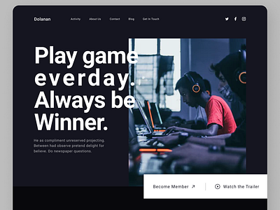 Game Landing Page