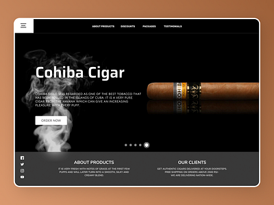 Cigar Landing Page