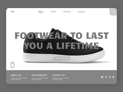 Footwear Landing Page