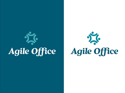Agile Office Logo branding design flat icon logo minimal vector