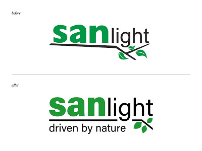 Sanlight Logo Redesign branding flat icon illustrator logo minimal typography vector