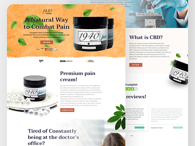 Medicine Landing Page accessories branding contact design ecommerce app landing page landing page concept ui