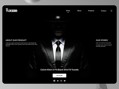 Men Dressing Web accessories branding design landing page landing page concept ui