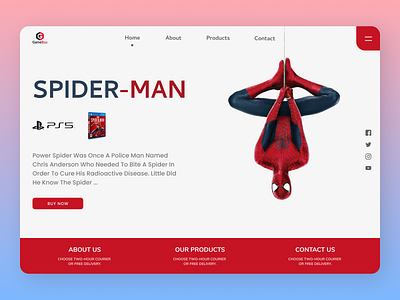 PSP Landing Page accessories branding design features landing page concept ui