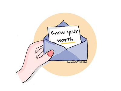 Know your worth❤️ childrenillustrations illustrated illustration illustrations love motivation