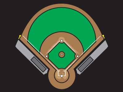Baseball Field baseball computer digital field grounds illustrator vector