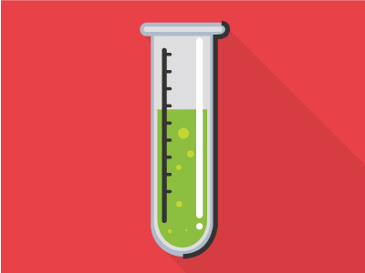 Vector Test Tube art green illustration illustrator red science shadow test tube vector