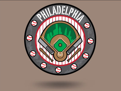 Philadelphia Phillies Vector Art adobe art ball ballplayer baseball design freelance illustrator philadelphia phillies pinstripes