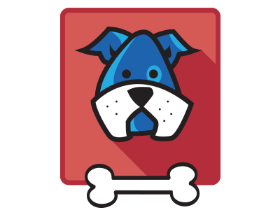 Little Blue Dog blue circle dog illustrator jump pup puppy round vector