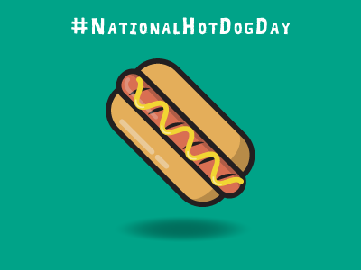 National Hot Dog Day celebrate creative day design dog hotdog imbue inbound marketing national