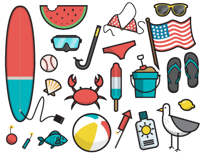 Summer Icon Set