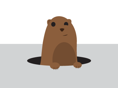 Groundhog Day adobe animal character character design groundhog day holiday illustration illustrator vector