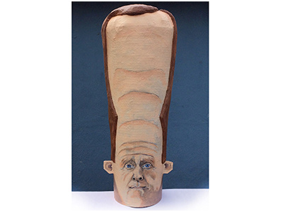 Paper Mache Senator Pat Toomey Mask government handmade head mask paper papermache sculpture senator toomey