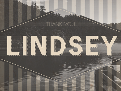Thank You Lindsey