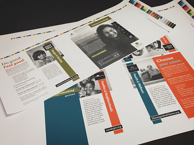 Brochure Proof 2 panel art direction awareness bi fold brochure colorful copywriting flyer non profit pamphlet