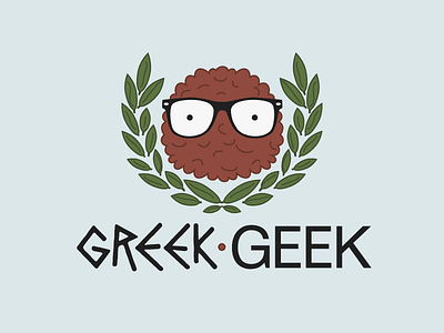 Logo & Branding for WSU Greek Trivia Night branding falafel fraternity geek glasses greek identity logo meatball sorority