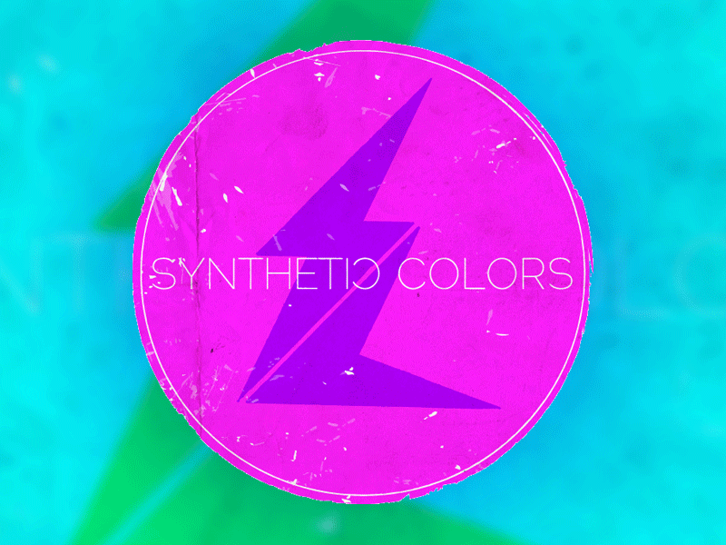 Logo & Branding for Synthetic Colors band branding dj edm fluorescent identity logo neon