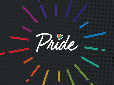 Pride Graphic colorful colors diversity graphic design heart inclusion logo pride rainbow seattle
