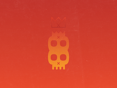 Skeleton Kings crown gradients royalty siblings skeleton skull sunset twins