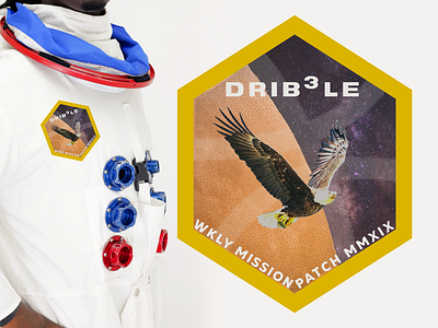 Space Mission Patch challenge design dribbble dribbbleweeklywarmup patch space patch weekly