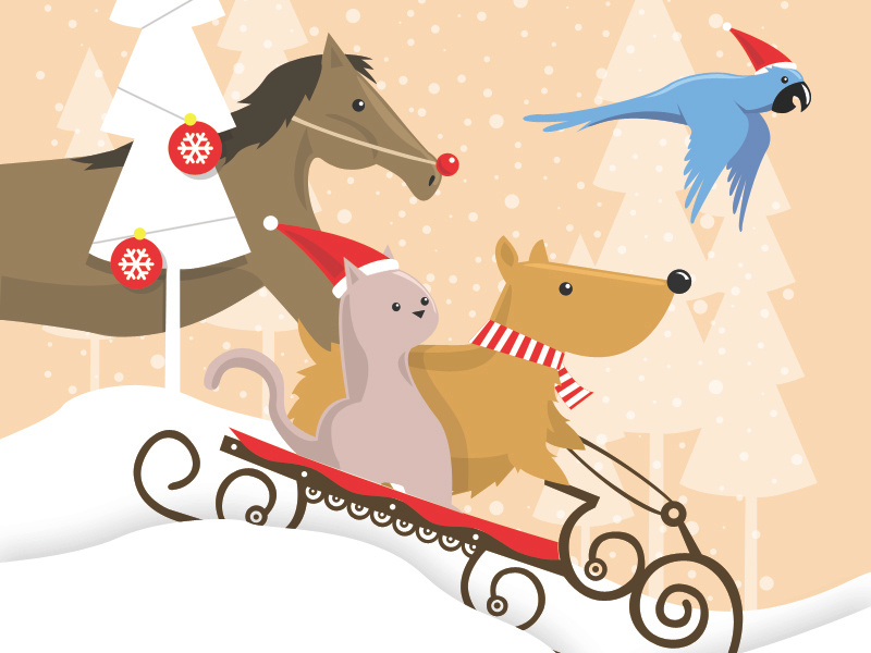 Holiday Card Concept for Vets by Zalman Wainhaus on Dribbble