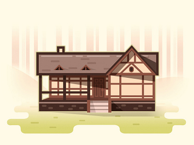 Small House #6 building home house illustration landscape