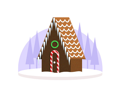 Small House #14 building gingerbread home house illustration