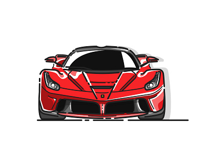 LaFerrari: The Ferrari car ferrari illustration laferrari supercar