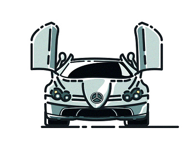 SLR McLaren Mercedes car illustration mclaren mercedes slr supercar