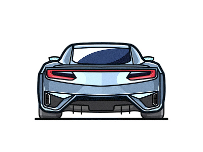 Acura NSX acura car illustration nsx supercar