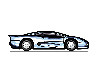 Jaguar XJ220 car illustration jaguar supercar xj220