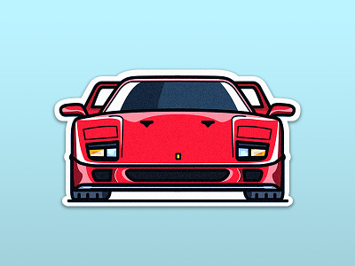 Ferrari F40: The symbol of Italy f40 ferrari italy sticker supercar