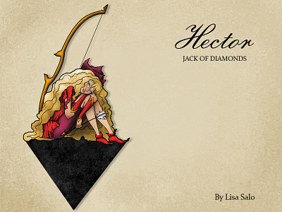 Hector - Jack of diamonds cards character design diamonds illustration jack