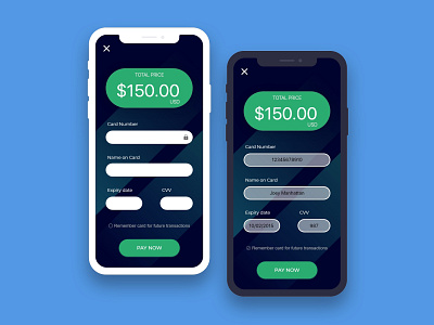 Daily UI challange #002 | Credit card payment gateway app blue creditcard dailyui dailyui002 design illustration illustrator ui ui design uiux ux uxui